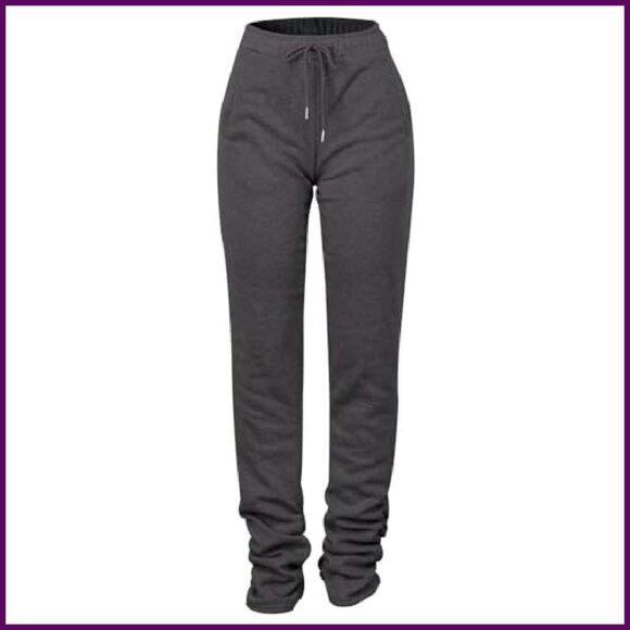 Sherpa Lined Fleece Sweatpants Women's Joggers Athletic Lounge Pants - Picture 5 of 8